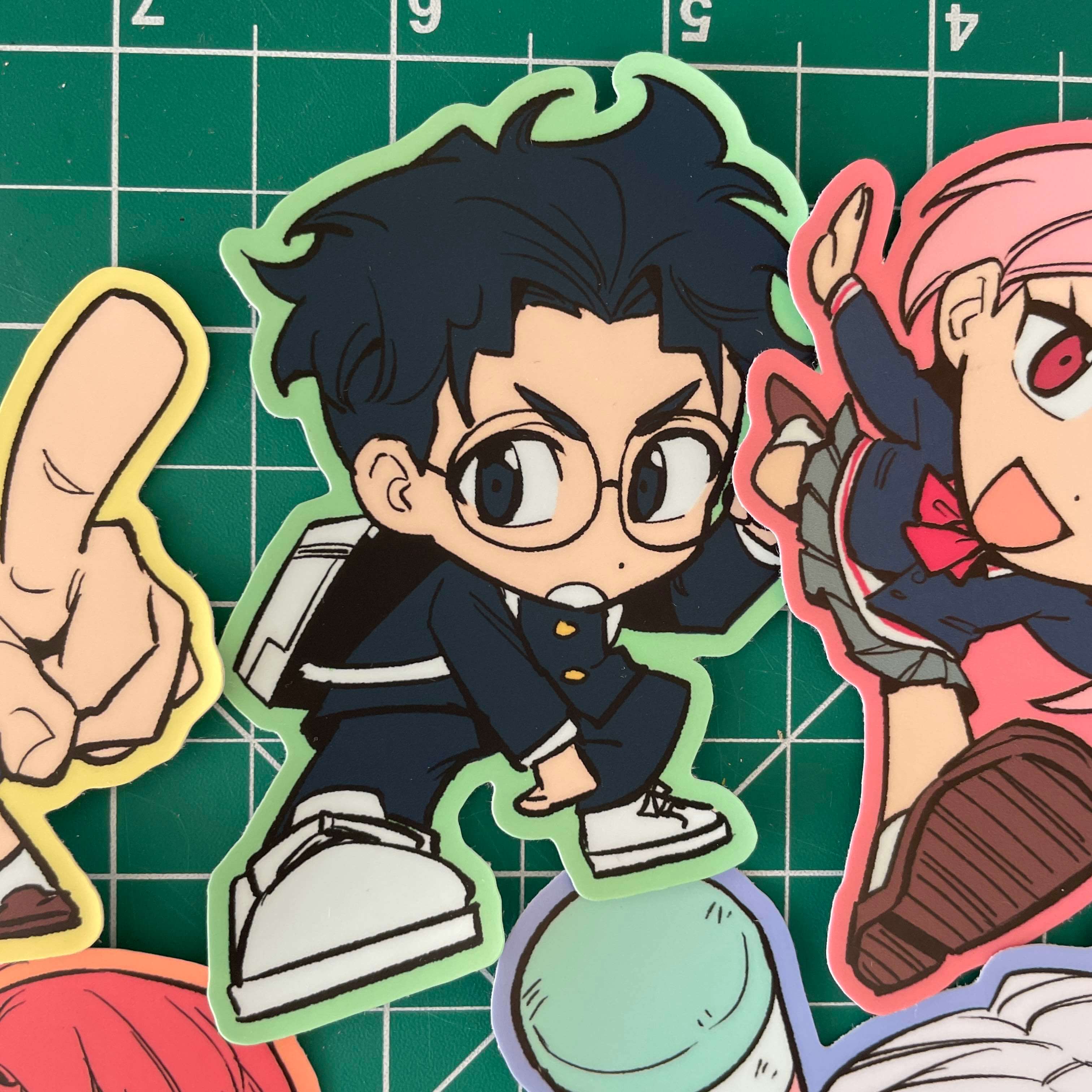 Dandadan 3" vinyl stickers