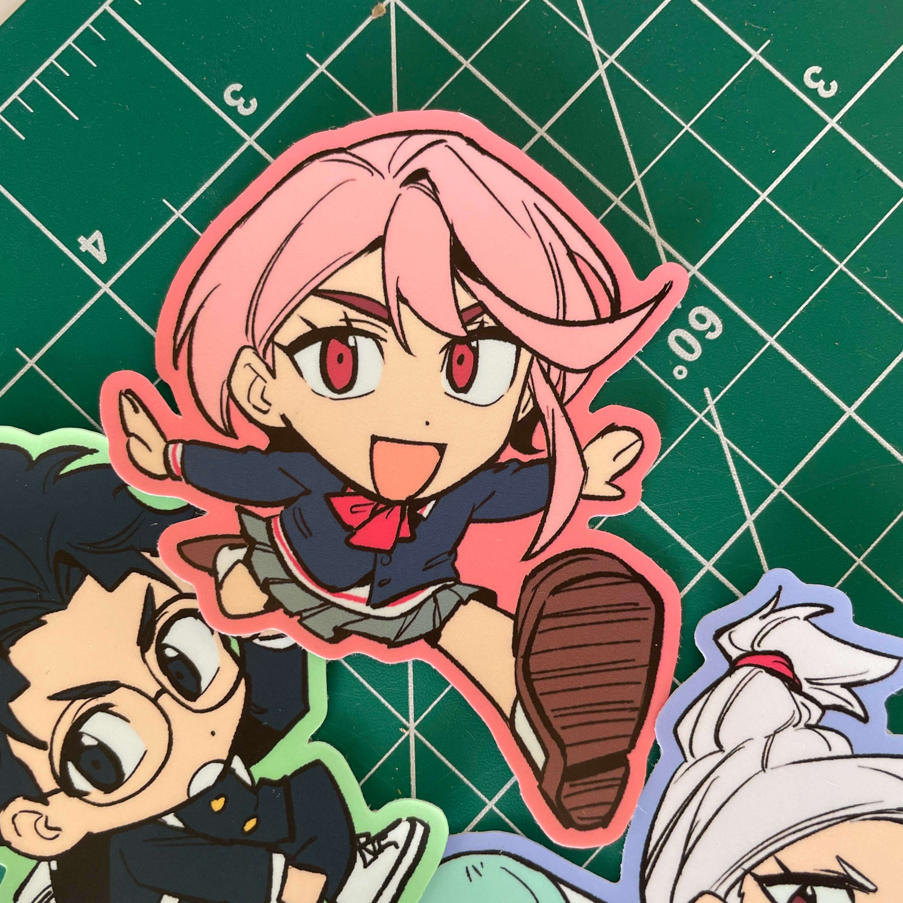 Dandadan 3" vinyl stickers