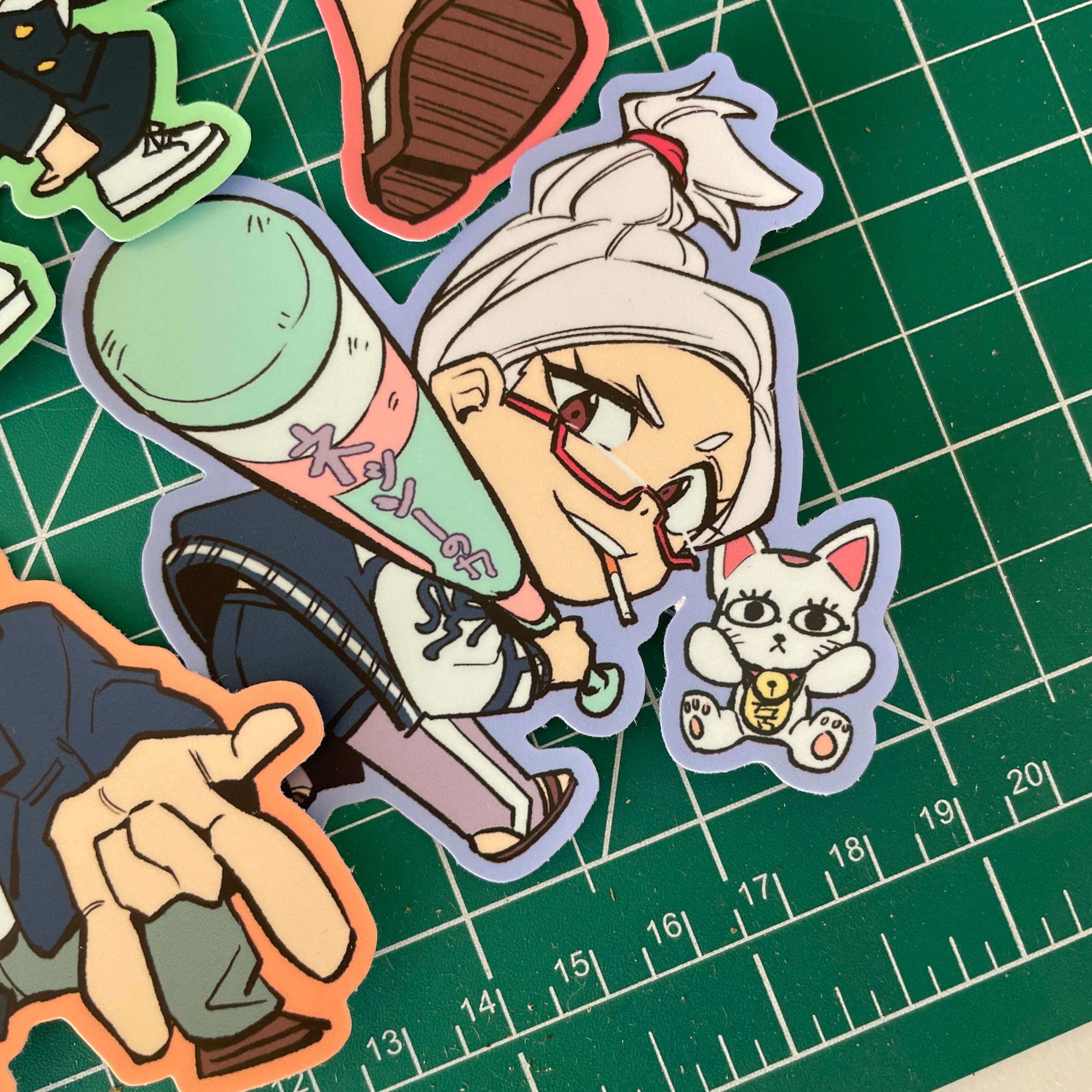Dandadan 3" vinyl stickers