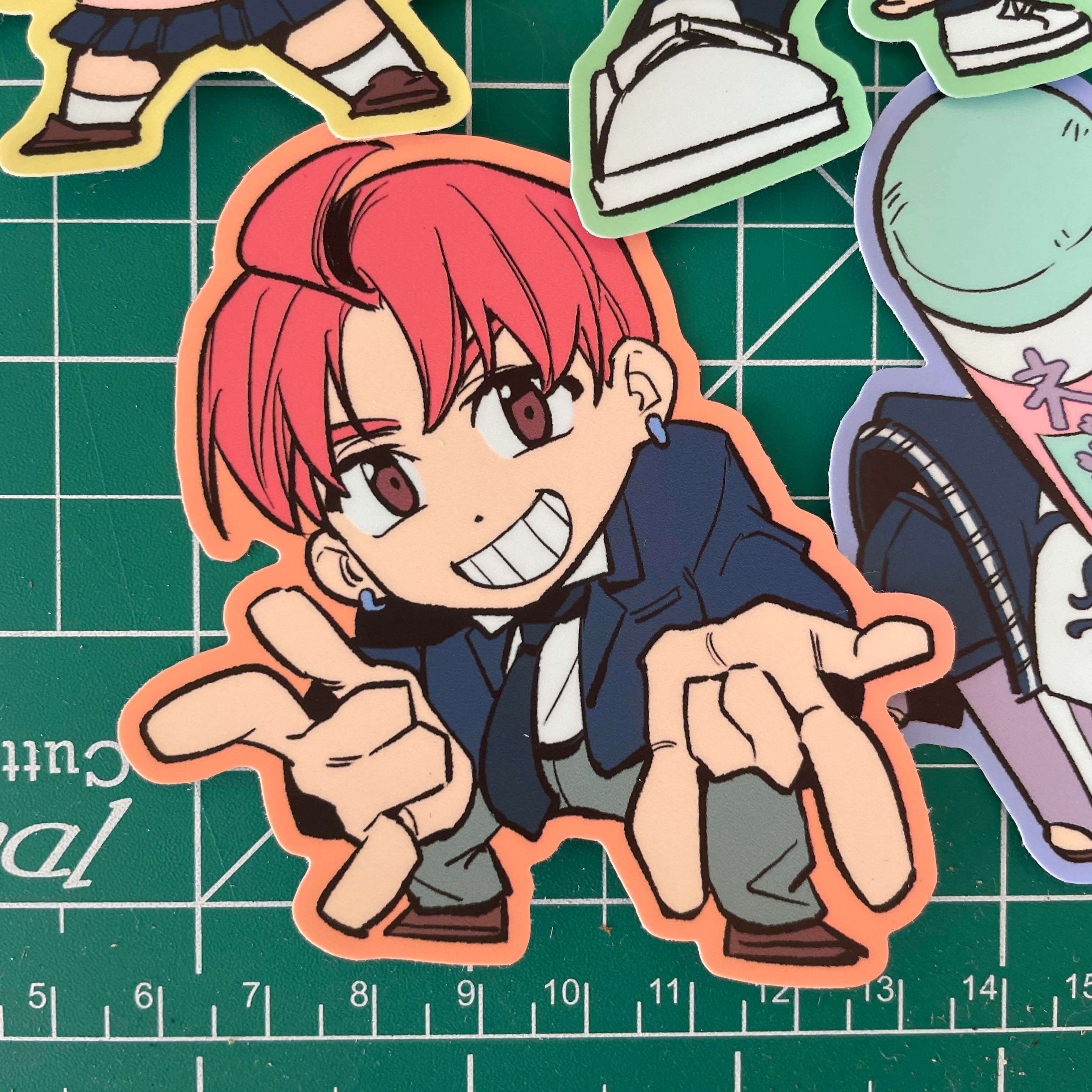 Dandadan 3" vinyl stickers