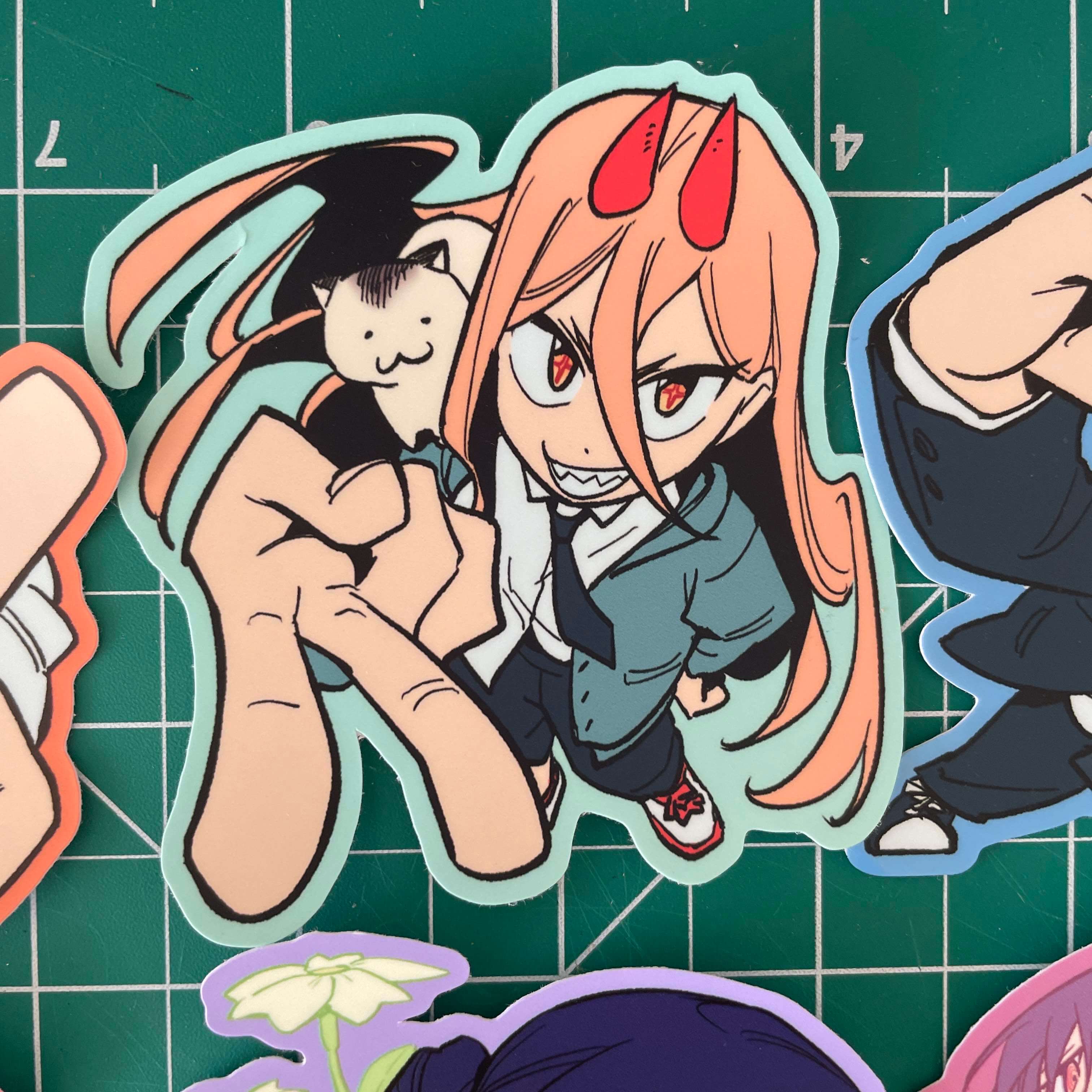 Chainsaw Man 3" vinyl stickers