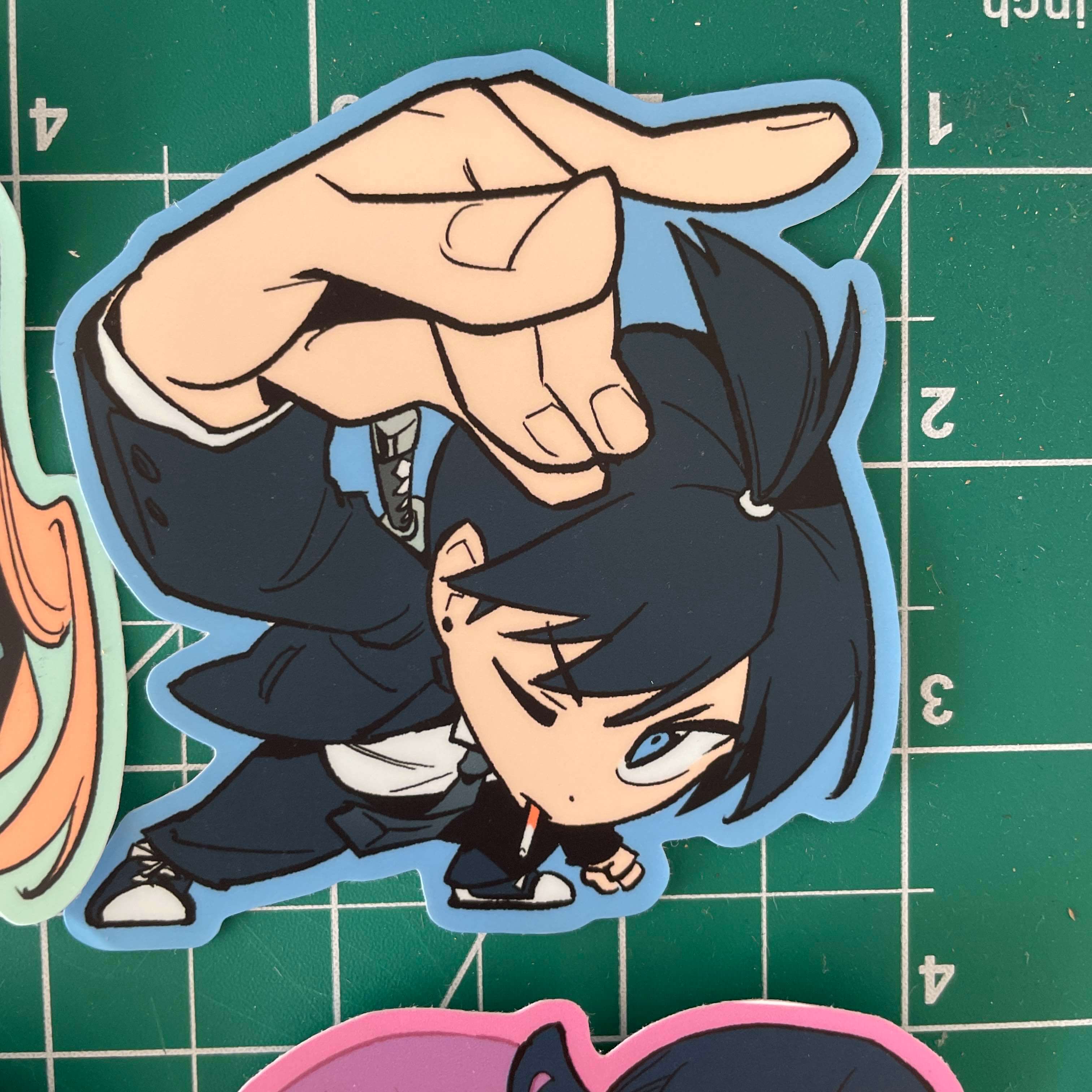 Chainsaw Man 3" vinyl stickers