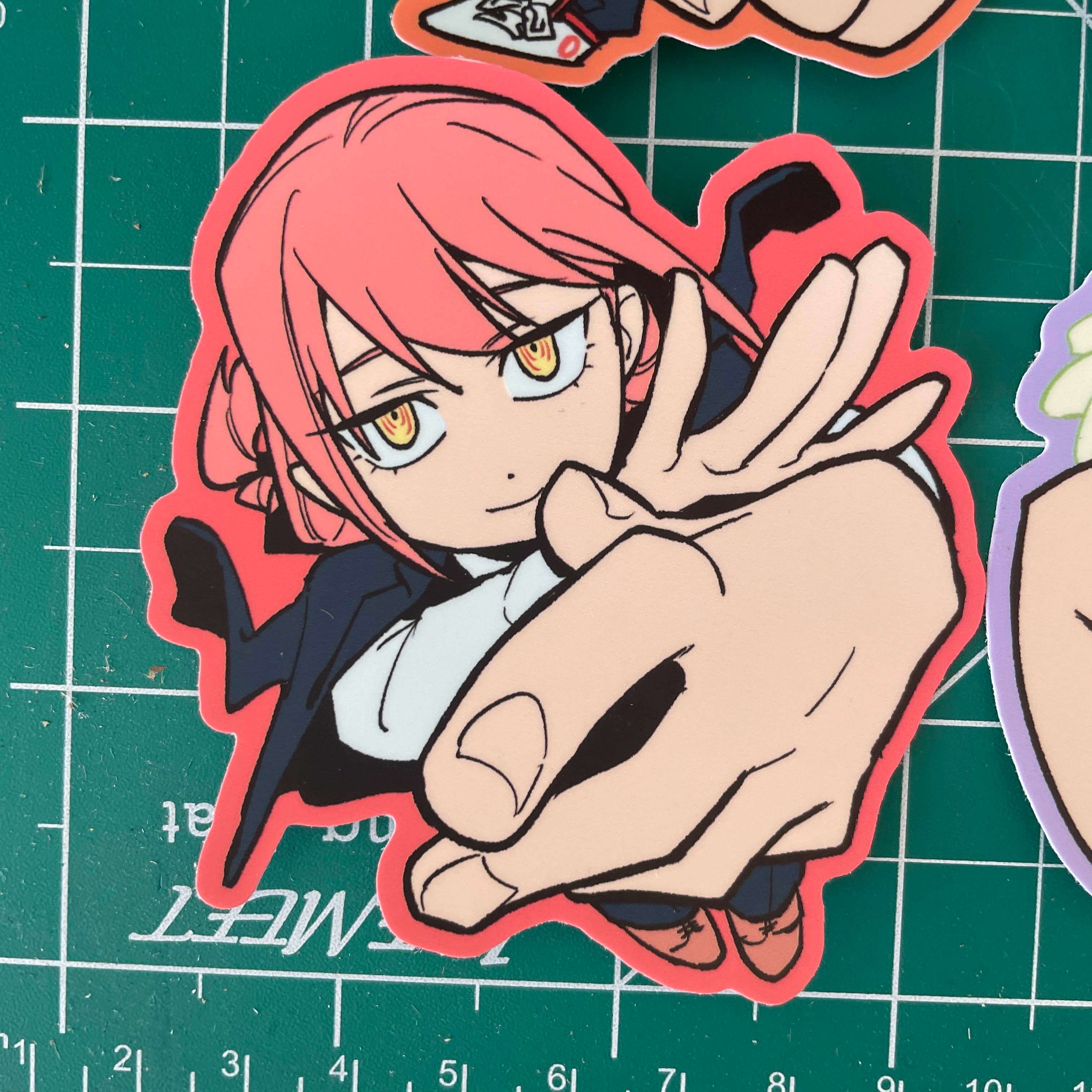Chainsaw Man 3" vinyl stickers