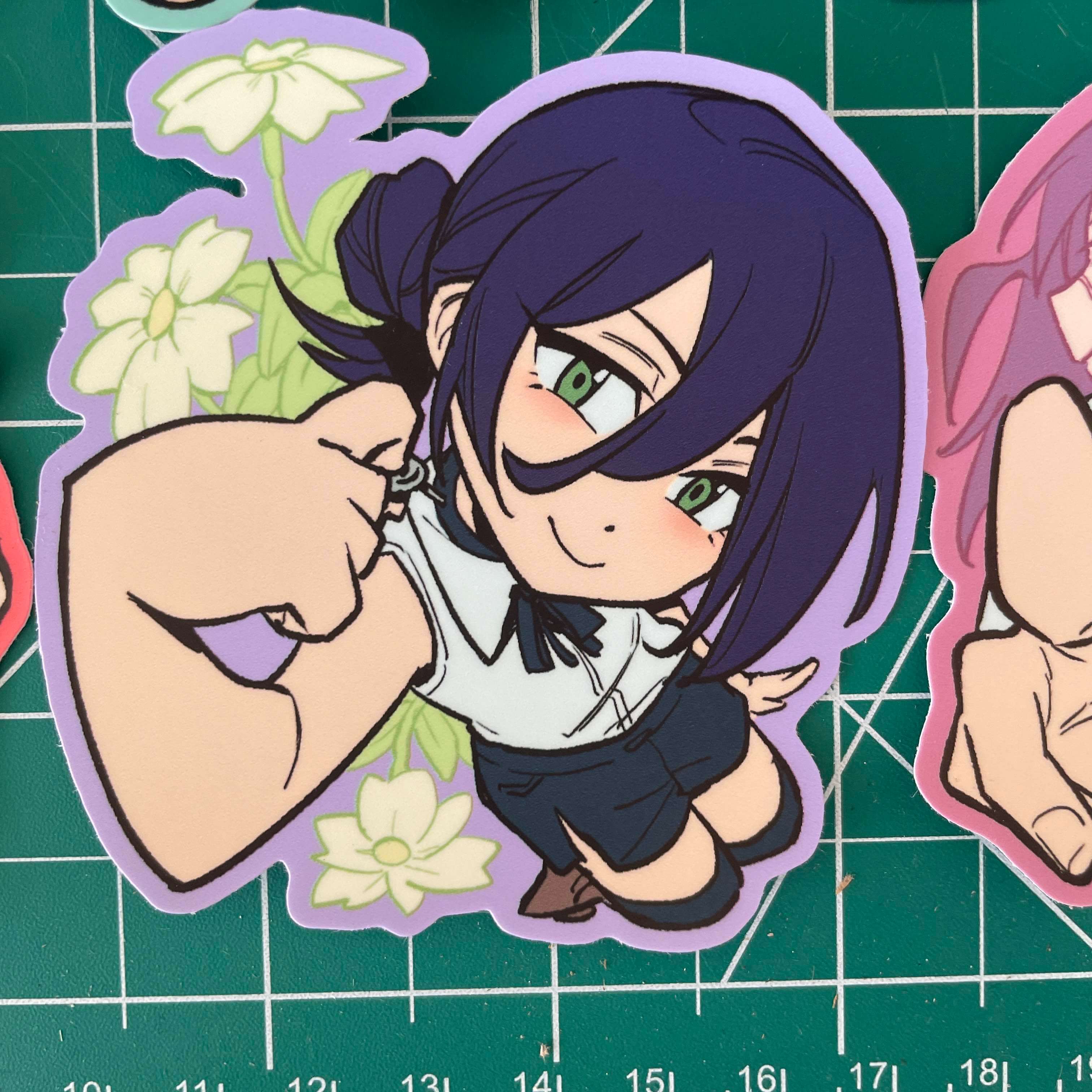 Chainsaw Man 3" vinyl stickers