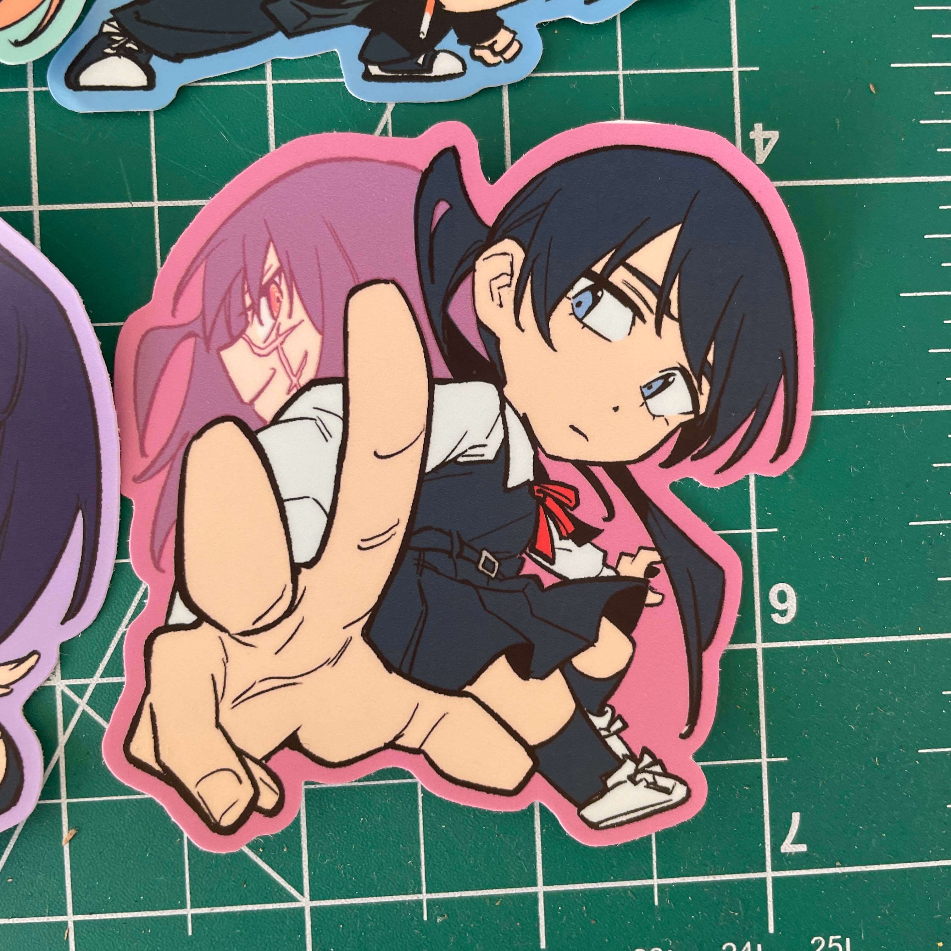 Chainsaw Man 3" vinyl stickers