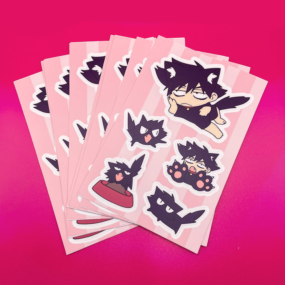 Chibi Vinyl Sticker Sheets