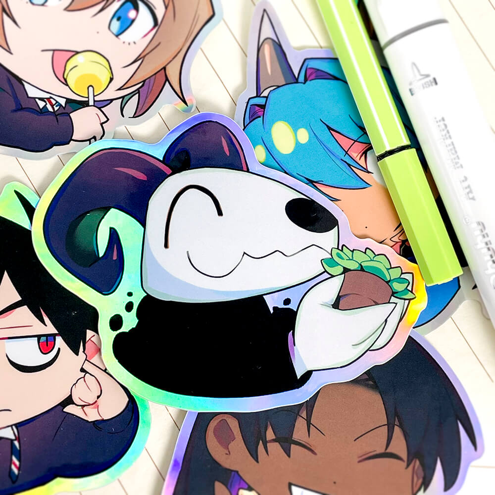 HoloRainbow Vinyl Stickers