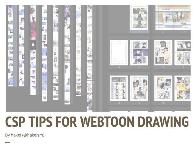 Clip Studio Paint Tips for Webtoon Drawing