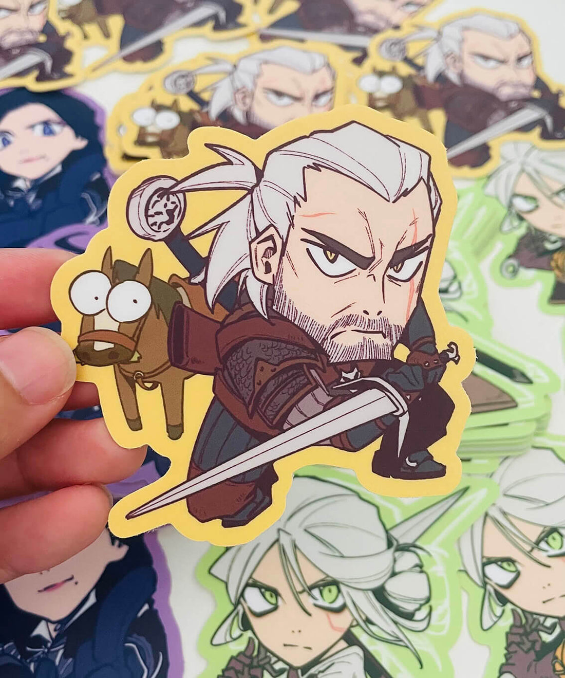 Witcher 3 vinyl stickers