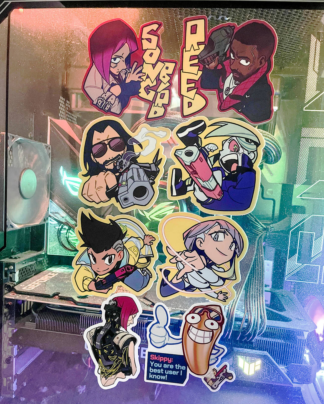 Cyberpunk Edgerunner & 2077 Vinyl Stickers