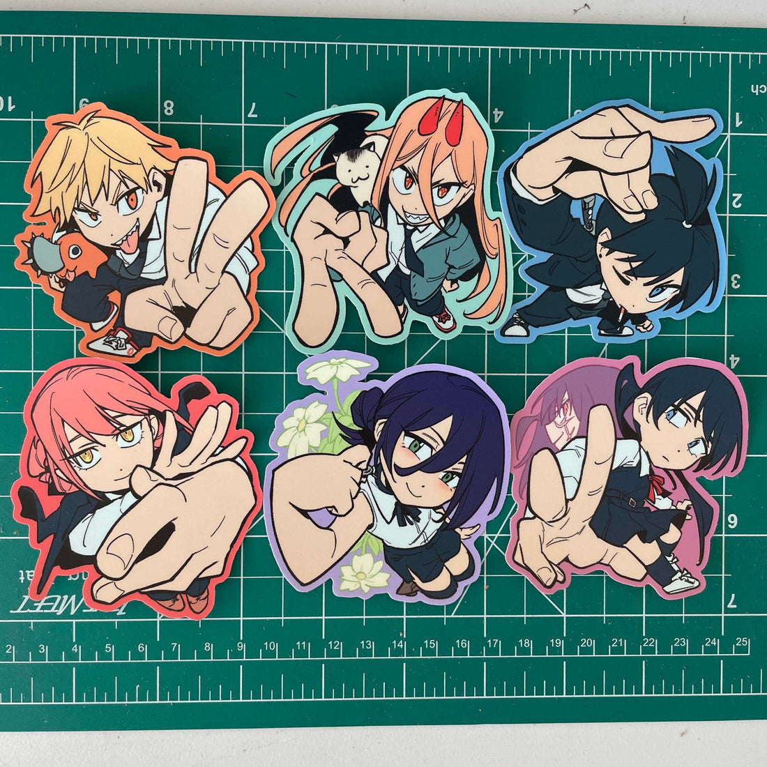 Chainsaw Man 3&quot; vinyl stickers