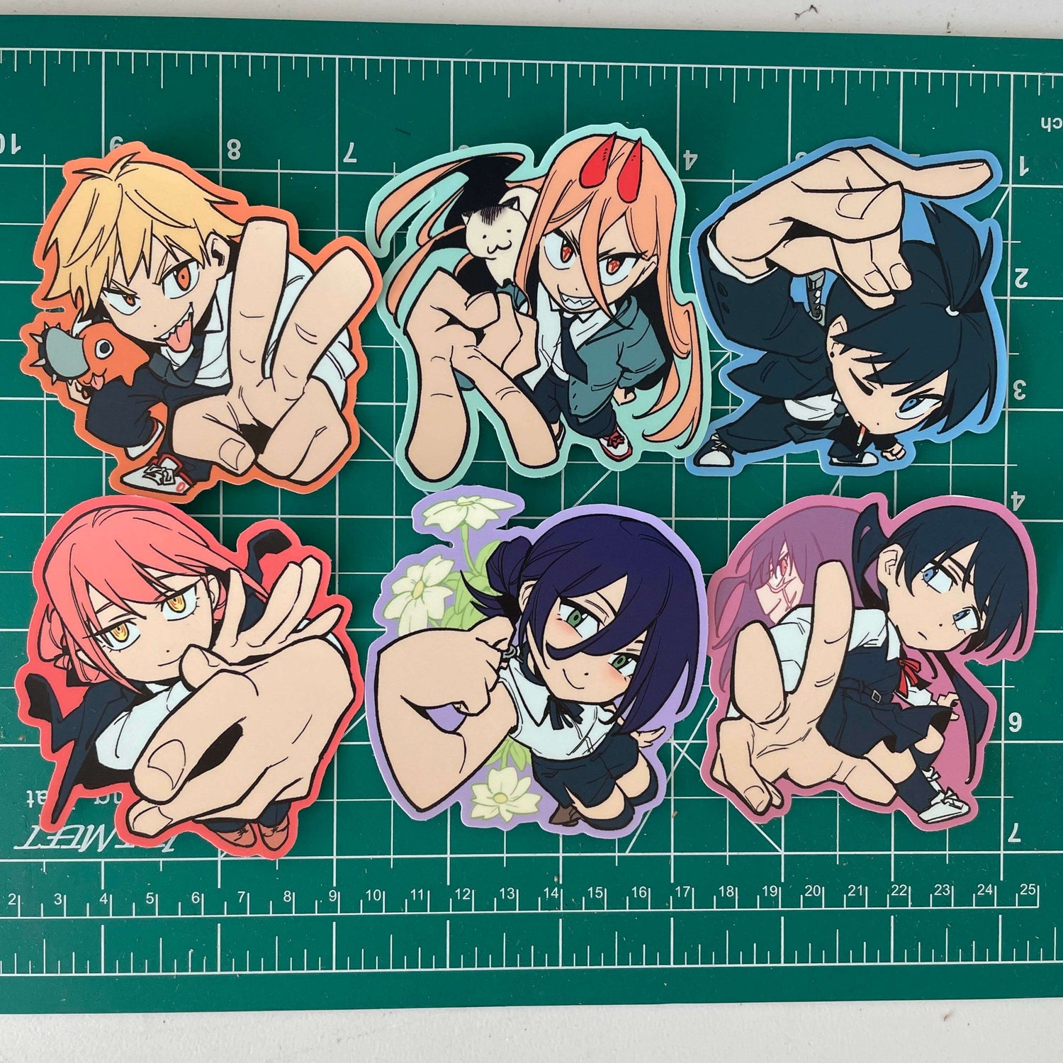 Chainsaw Man 3&quot; vinyl stickers