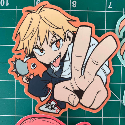 Chainsaw Man 3&quot; vinyl stickers