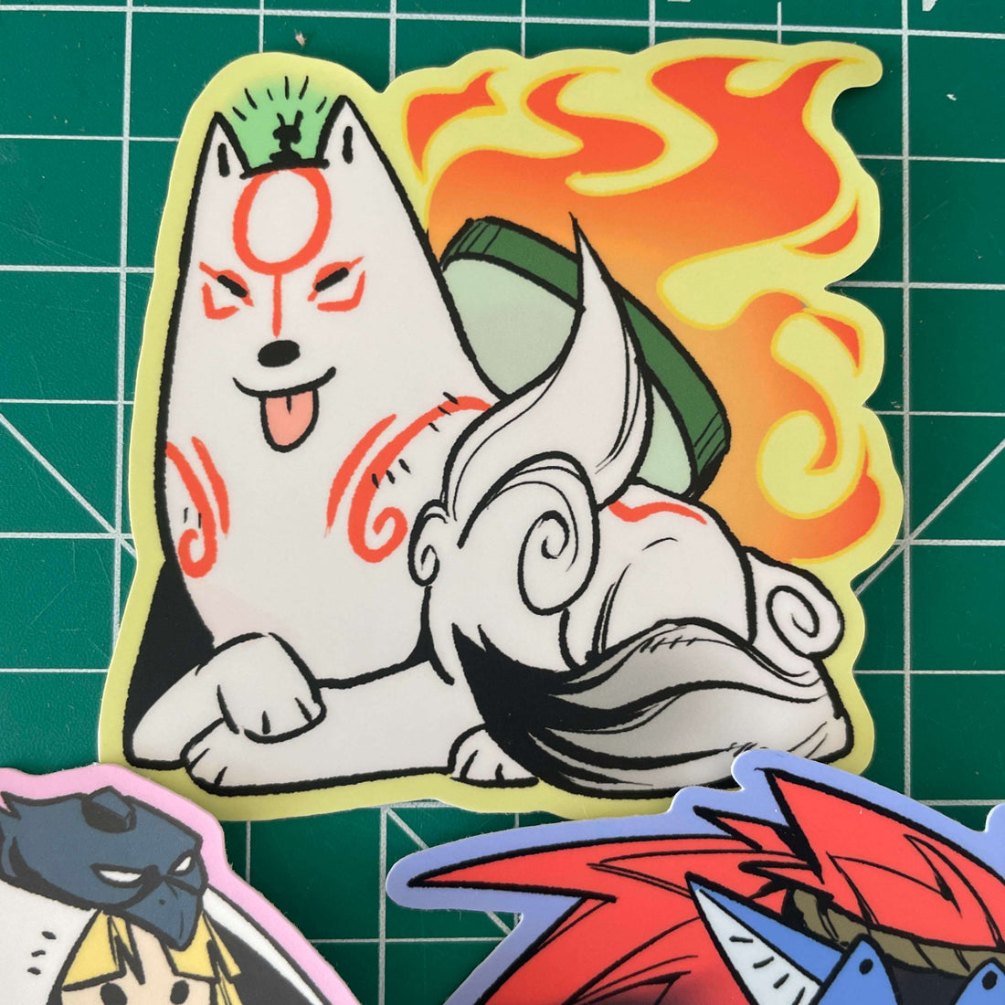 Okami 3&quot; vinyl stickers