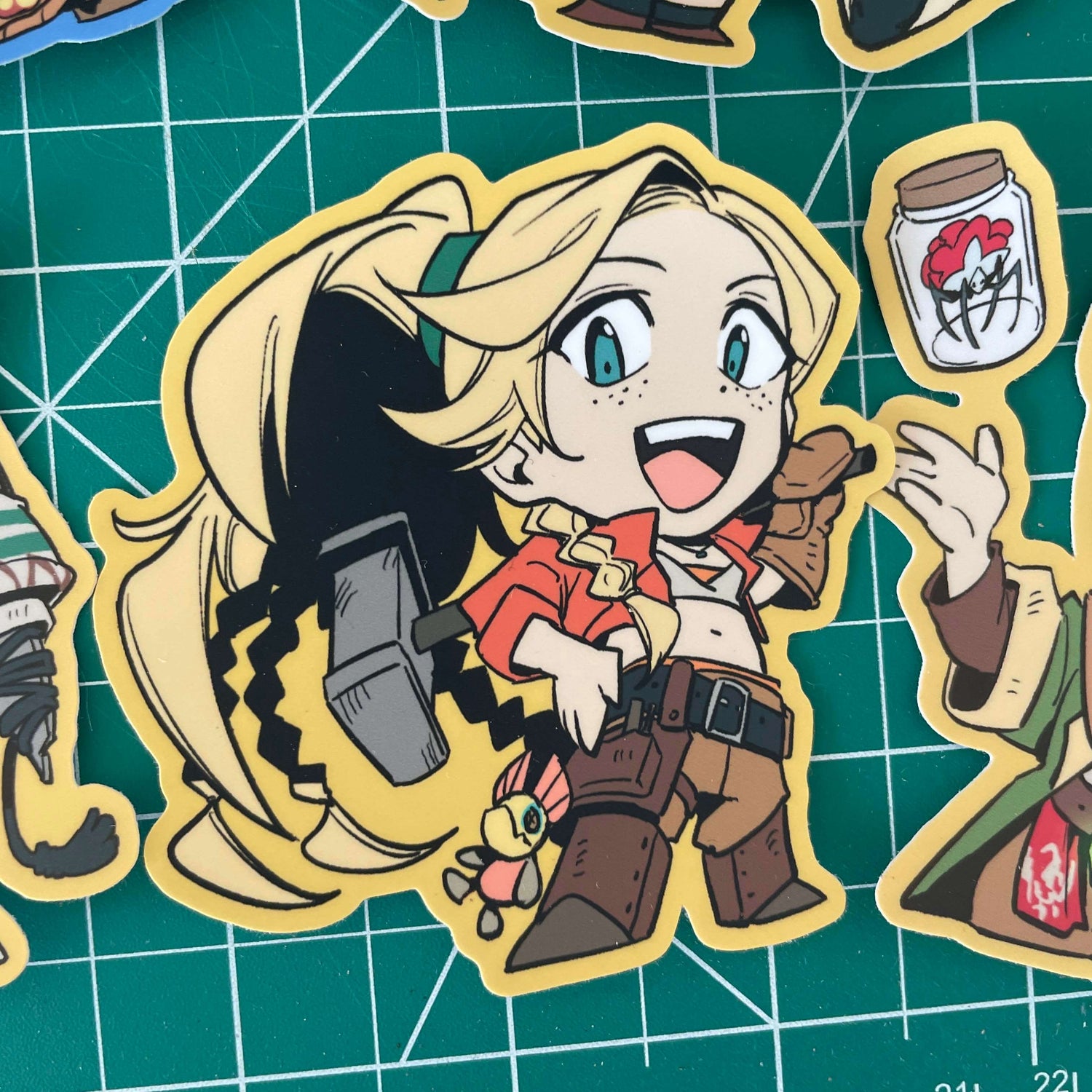 Monster Hunter 3&quot; vinyl stickers