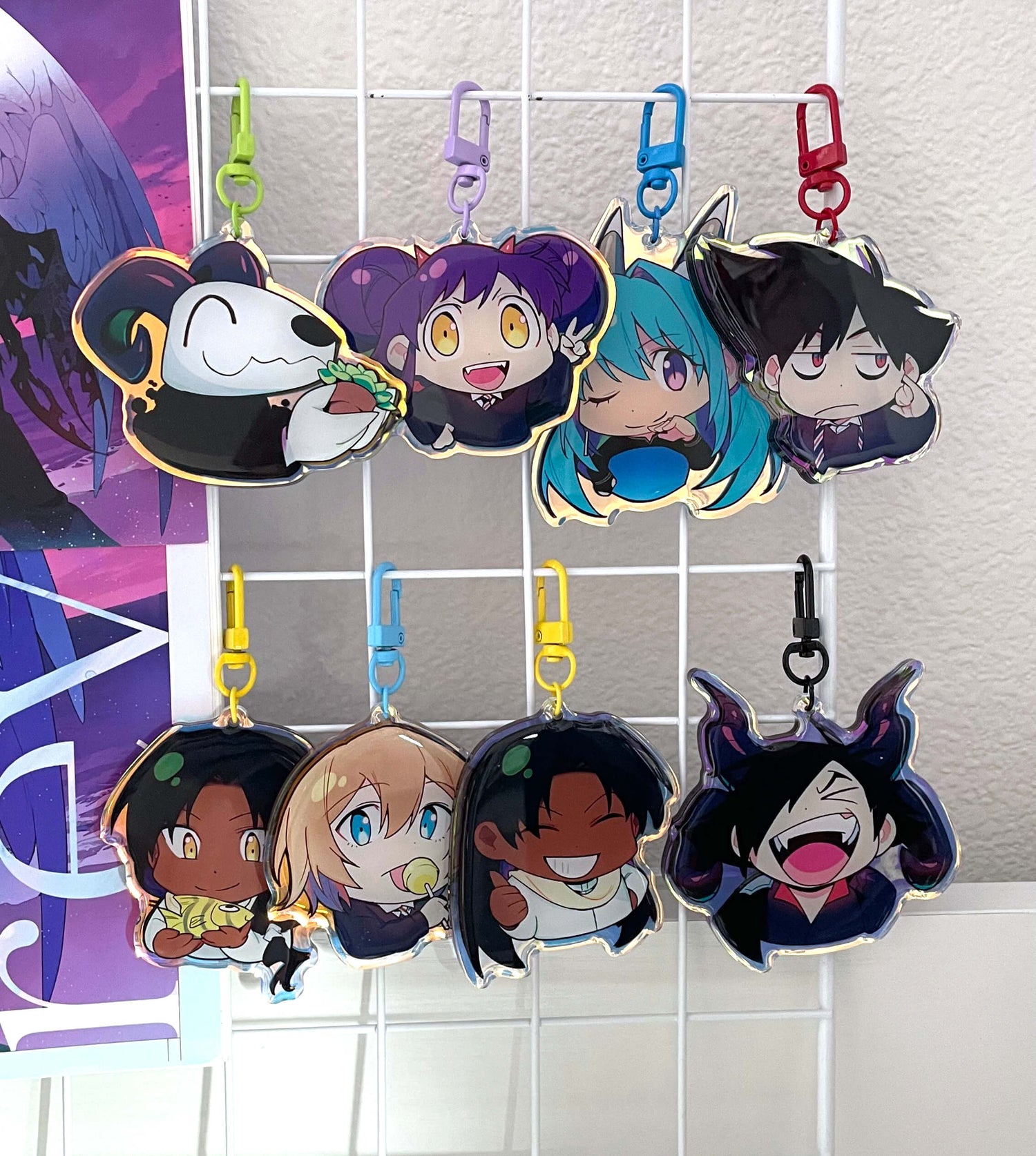 HoloRainbow Acrylic Charms