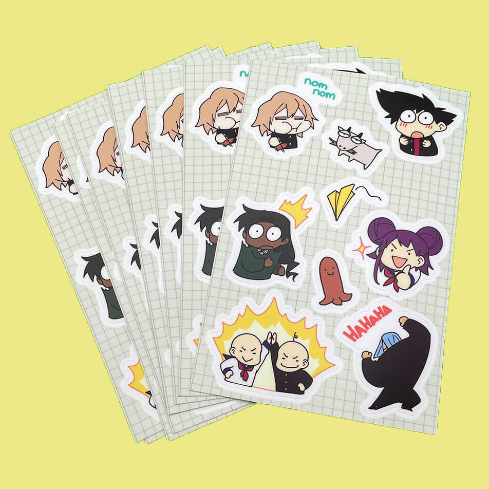 Chibi Vinyl Sticker Sheets