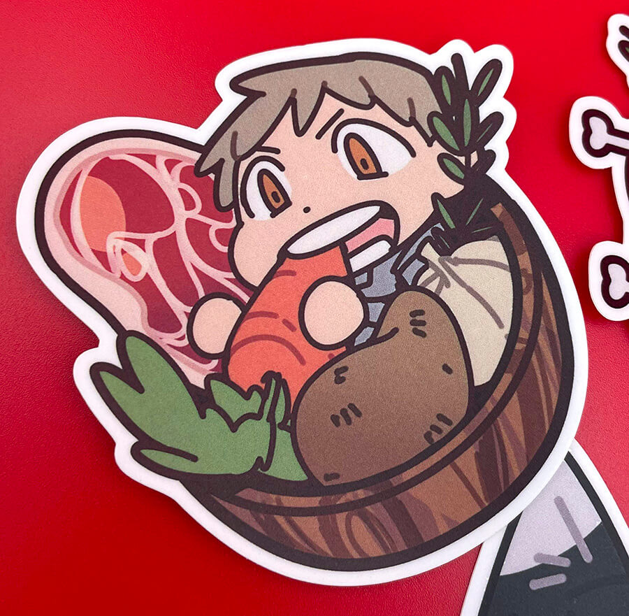 Dungeon Meshi vinyl stickers